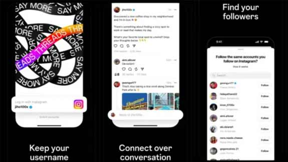 novo-app-thead-meta Novo Threads, da Meta. App já pode ser visualizado nas lojas de aplicativo do iOS e Android (Reprodução/AppStore)